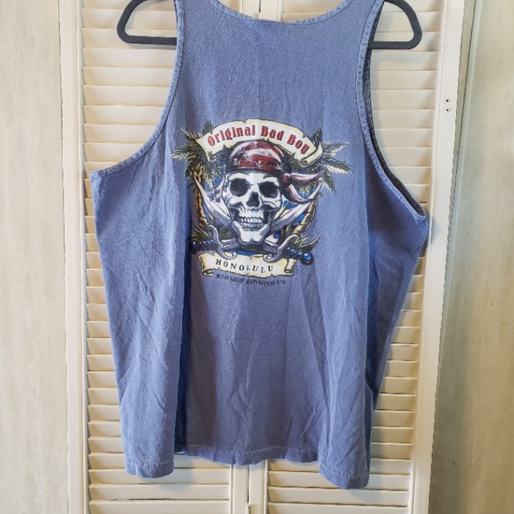 West Trend Original Bad Boy Honolulu Tank Shirt Skull Pirate | Size XL